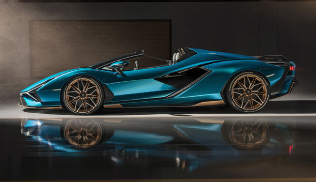 ランボルギーニのハイブリッドスポーツカー「シアン」に限定